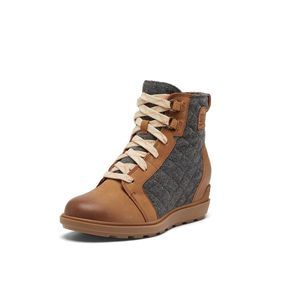SOREL Women's Evie ll Lace Boot -Velvet Tan, Gum 10 - 10.5